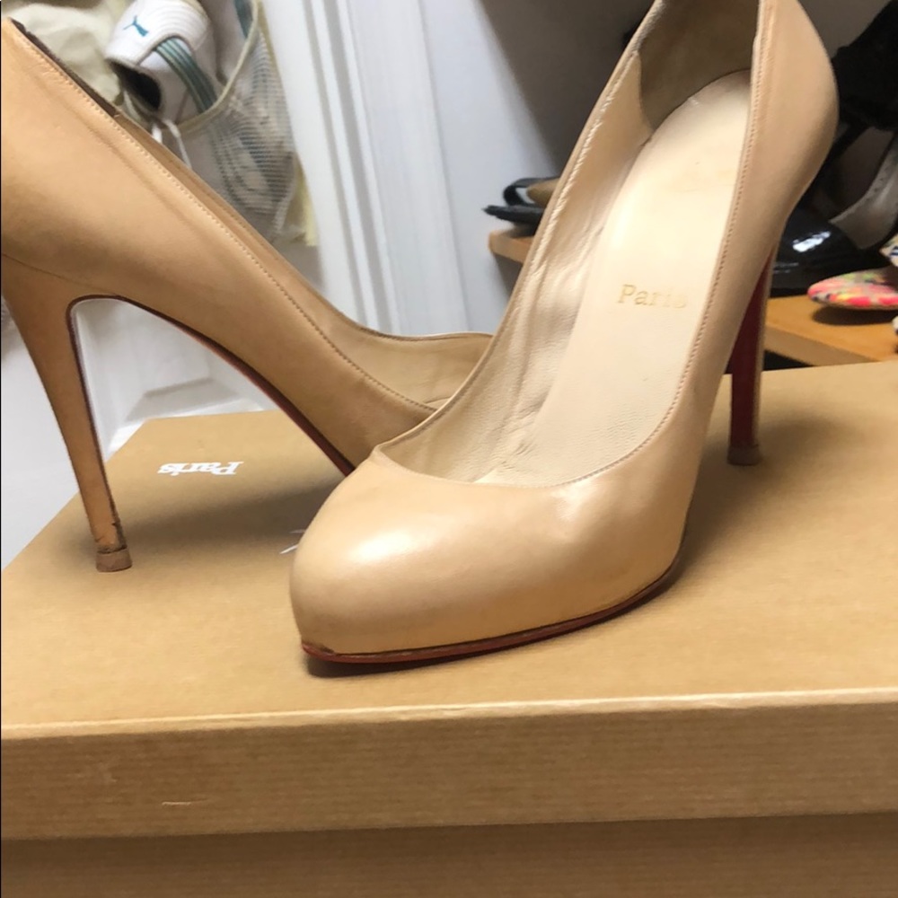 Louboutin nude heels
